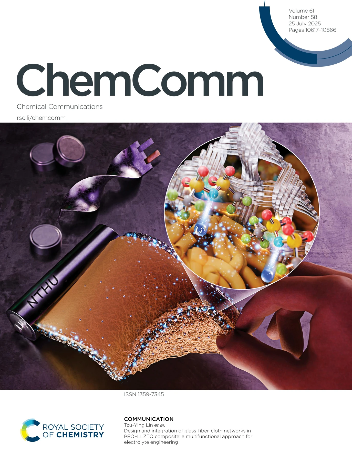 Design and integration of glass-fiber-cloth networks in PEO–LLZTO composite